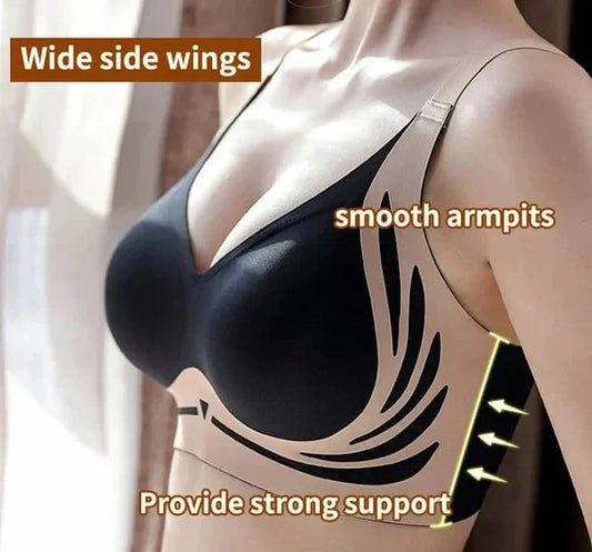 (Pack Of 2) SculptBra Push Up Bra with Anti-Sagging Lift - Black & Skin
